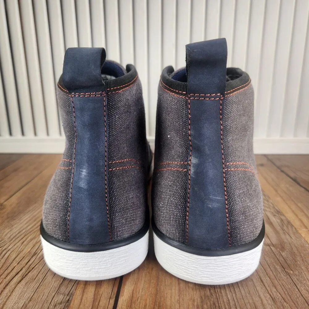 Steve Madden Glitch Mens Size 12 Gray Denim Lace Up Chukka Ankle Boots GLIT01M1